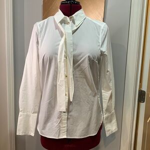 H&M white button down shirt with neck tie